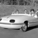 That’s Egon in the middle with his ever present secretary on his left, and some lady he seems less impressed with. This car was called the Spatz, or sparrow.